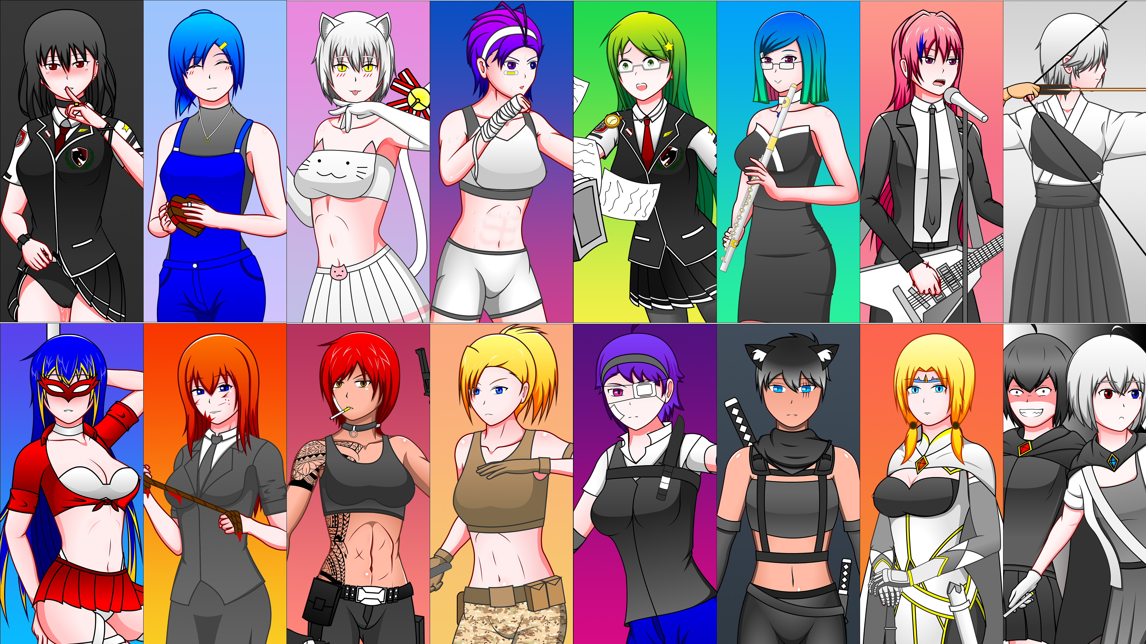 Trench Taser Female Original characters (OCs)